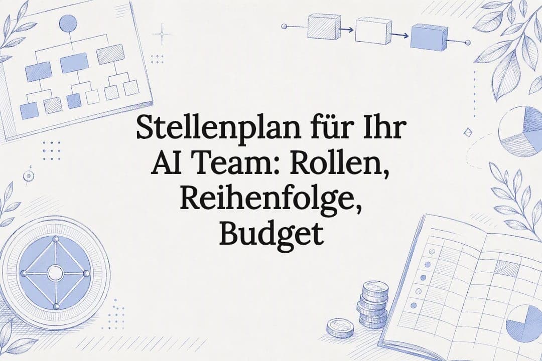 Stellenplan für Ihr AI Team: Rollen, Reihenfolge, Budget