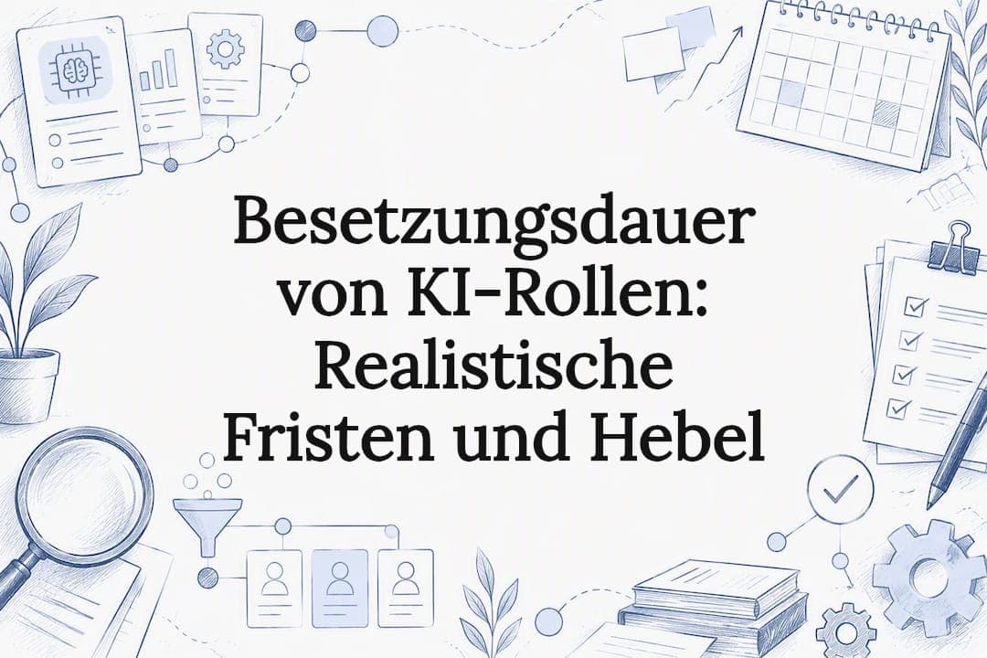 Besetzungsdauer von KI-Rollen: Realistische Fristen und Hebel